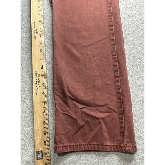 Levi's Men's Straight Jeans in Brick Red - Picture 12 of 13